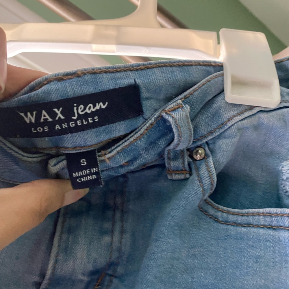 Jean mini skirt